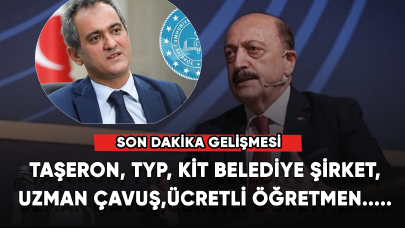 Taşeron, TYP, KİT belediye şirket, uzman çavuş, ücretli öğretmen..... TBMM yolu göründü