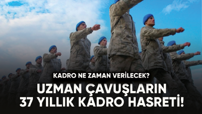 Uzman Çavuşların 37 Yıllık Kadro Hasreti!