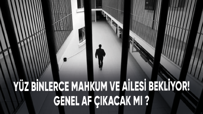 Yüz binlerce mahkum ve ailesi Genel Af bekliyor! Genel Af çıkacak mı ?