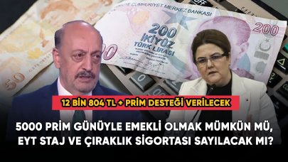 5000 prim günüyle emekli olmak mümkün mü, EYT staj ve çıraklık sigortası sayılacak mı?