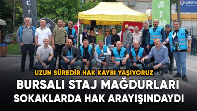 Bursalı staj mağdurları sokaklarda hak arayışındaydı