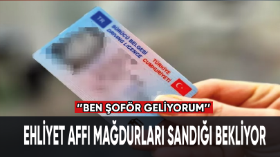 Ehliyet affı mağdurları sandığı bekliyor: Ben Şoför Geliyorum