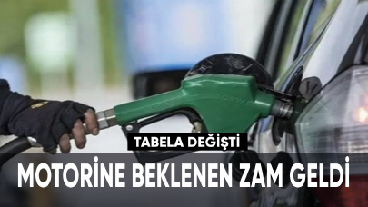 Motorine beklenen zam geldi