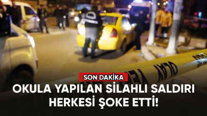 Okula yapılan silahlı saldırı herkesi şoke etti!