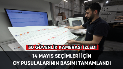 Seçimler için oy pusulalarının basımı tamamlandı