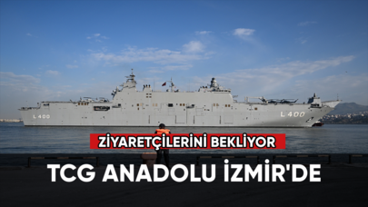 TCG Anadolu İzmir'de ziyaretçilerini bekliyor