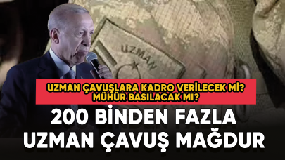 Uzman çavuşlara kadro verilecek mi? 200 binden fazla uzman çavuş mağdur