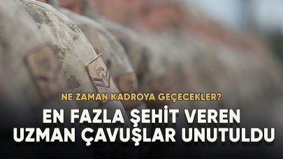 En fazla şehit veren uzman çavuşlar unutuldu