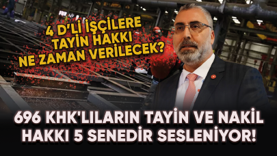 696 KHK'lıların tayin ve nakil hakkı 5 senedir öteleniyor! Bakan Işıkhan'a mesaj var