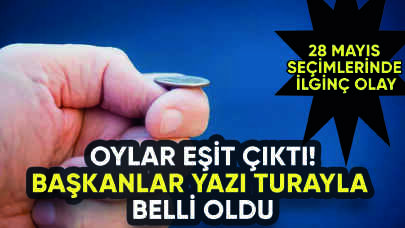 Başkanlar yazı tura atışıyla belli oldu!