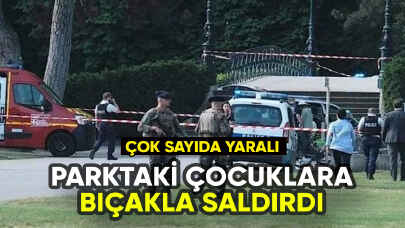 Parktaki çocuklara bıçakla saldırdı: 9 yaralı