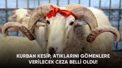 Kurban kesip, atıklarını gömenlere verilecek ceza belli oldu!