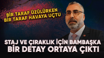 Staj ve çıraklık için bambaşka bir detay ortaya çıktı