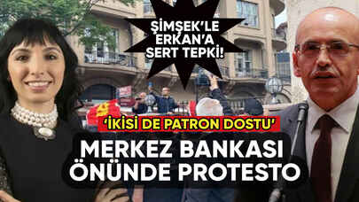 TKP'den Merkez Bankası önünde protesto: Şimşek ve Erkan'a sert tepki!