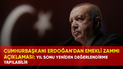 Cumhurbaşkanı Erdoğan'dan emekli zammı açıklaması: Yıl sonu yeniden değerlendirme yapılabilir