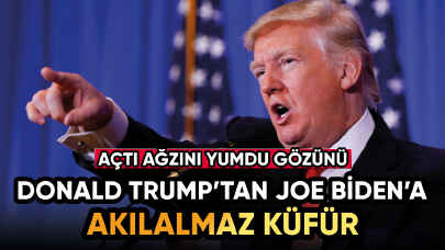 Donald Trump, Joe Biden'a küfretti!