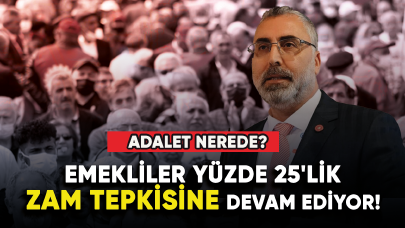 Emekliler yüzde 25'lik zam tepkisine devam ediyor!