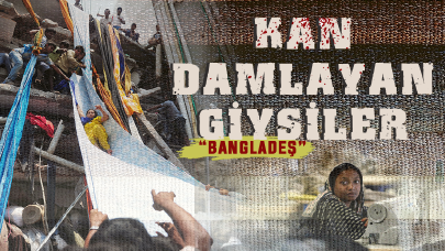 Kan damlayan giysiler