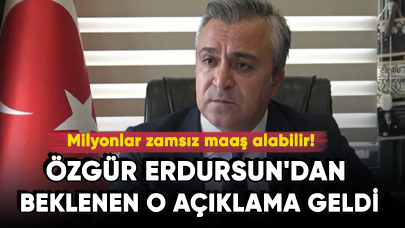 Özgür Erdursun'dan beklenen o açıklama geldi