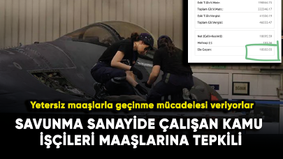 Savunma sanayide çalışan kamu işçileri maaşlarına tepki gösteriyor