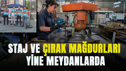 Staj ve çırak mağdurları yine meydanlarda