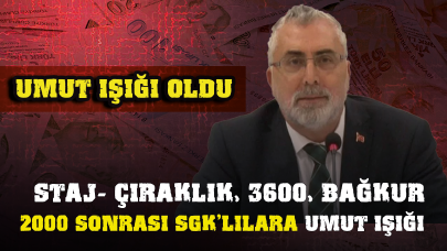 Yeni torba yasası ve mini EYT Paketi! Staj- çıraklık, 3600, 2000 sonrası SGK'lılara umut ışığı