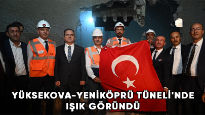 Yüksekova-Yeniköprü Tüneli'nde ışık göründü