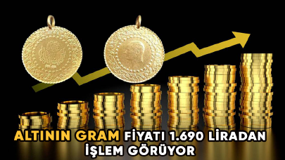 Altının gram fiyatı 1.690 liradan işlem görüyor