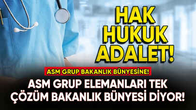 ASM Grup Elemanları tek çözüm bakanlık bünyesi diyor!