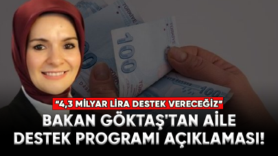 Bakan Göktaş'tan Türkiye Aile Destek Programı açıklaması!