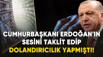 Cumhurbaşkanı Erdoğan'ın sesini taklit eden zanlıya ilişkin detaylar ortaya çıktı!