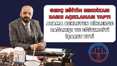 Genç Eğitim Sendikası Ankara’da Basın Açıklaması Yaptı: Atama Bekleyen Binlerce Sağlıkçı ve Eğitimciyi İşaret Etti