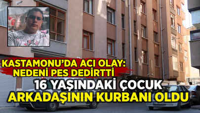 Kastamonu'da acı olay: Arkadaşını öldürdü, nedeni pes dedirtti