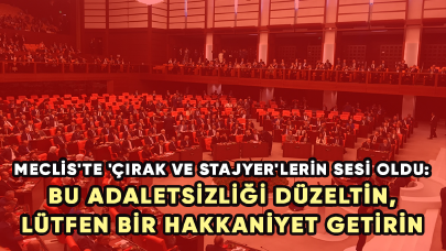 Meclis'te 'Çırak ve Stajyer'lerin sesi oldu: Bu adaletsizliği düzeltin, lütfen bir hakkaniyet getirin