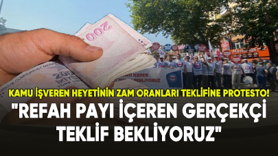 Memur-Sen'den Kamu İşveren Heyetinin zam oranları teklifine protesto!