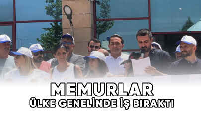 Memurlar iş bıraktı