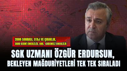 Özgür Erdursun, bekleyen mağduriyetleri tek tek sıraladı