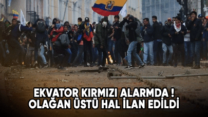 Ekvator kırmızı alarmda ! Olağanüstü hal ilan edildi