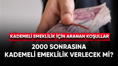 2000 sonrasına kademeli emeklilik verilecek mi ?