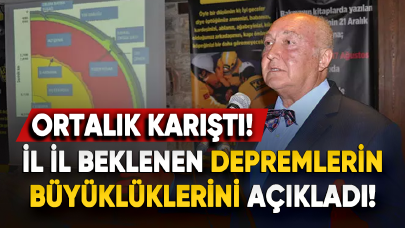 6 il için beklenen depremlerin büyüklükleri açıklandı!