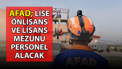 AFAD; Lise, Önlisans ve Lisans mezunu sözleşmeli personel alacak