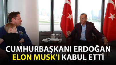 Cumhurbaşkanı Erdoğan Türkevi'nde Elon Musk'ı kabul etti