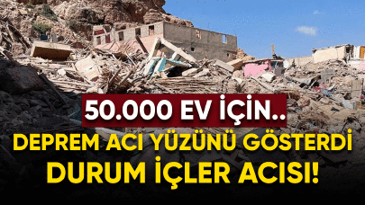 Deprem acı yüzünü gösterdi..