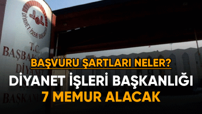 Diyanet İşleri Başkanlığı 7 Memur Alacak