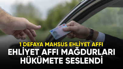 Ehliyet Affı mağdurları hükümete seslendi: 1 defaya mahsus ehliyet affı