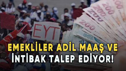 Emekliler adil maaş ve intibak talep ediyor!