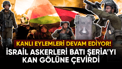 İsrail askerlerinin Filistin'de kanlı eylemleri devam ediyor