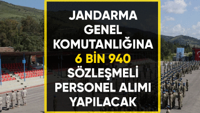 Jandarma Genel Komutanlığına 6 bin 940 sözleşmeli uzman erbaş alınacak