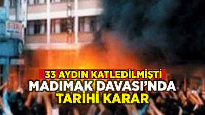 Madımak Davası'nda tarihi karar: 33 aydın can vermişti