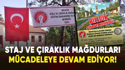 Staj ve çıraklık sigortası mağdurları mücadeleye devam ediyor!